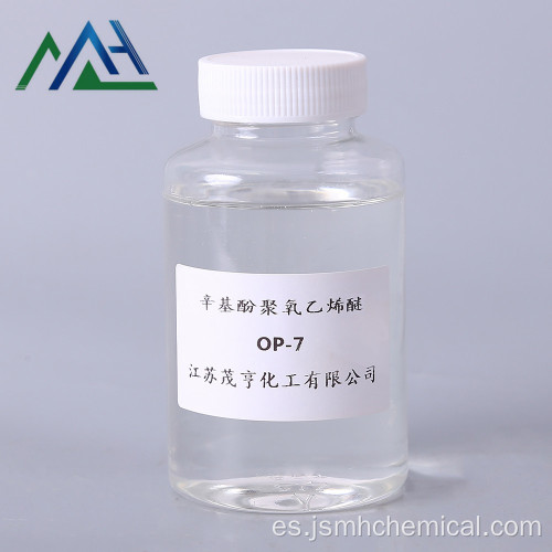 Éter monooctilfenílico de polioxietileno OP 7 No CAS 9036-19-5